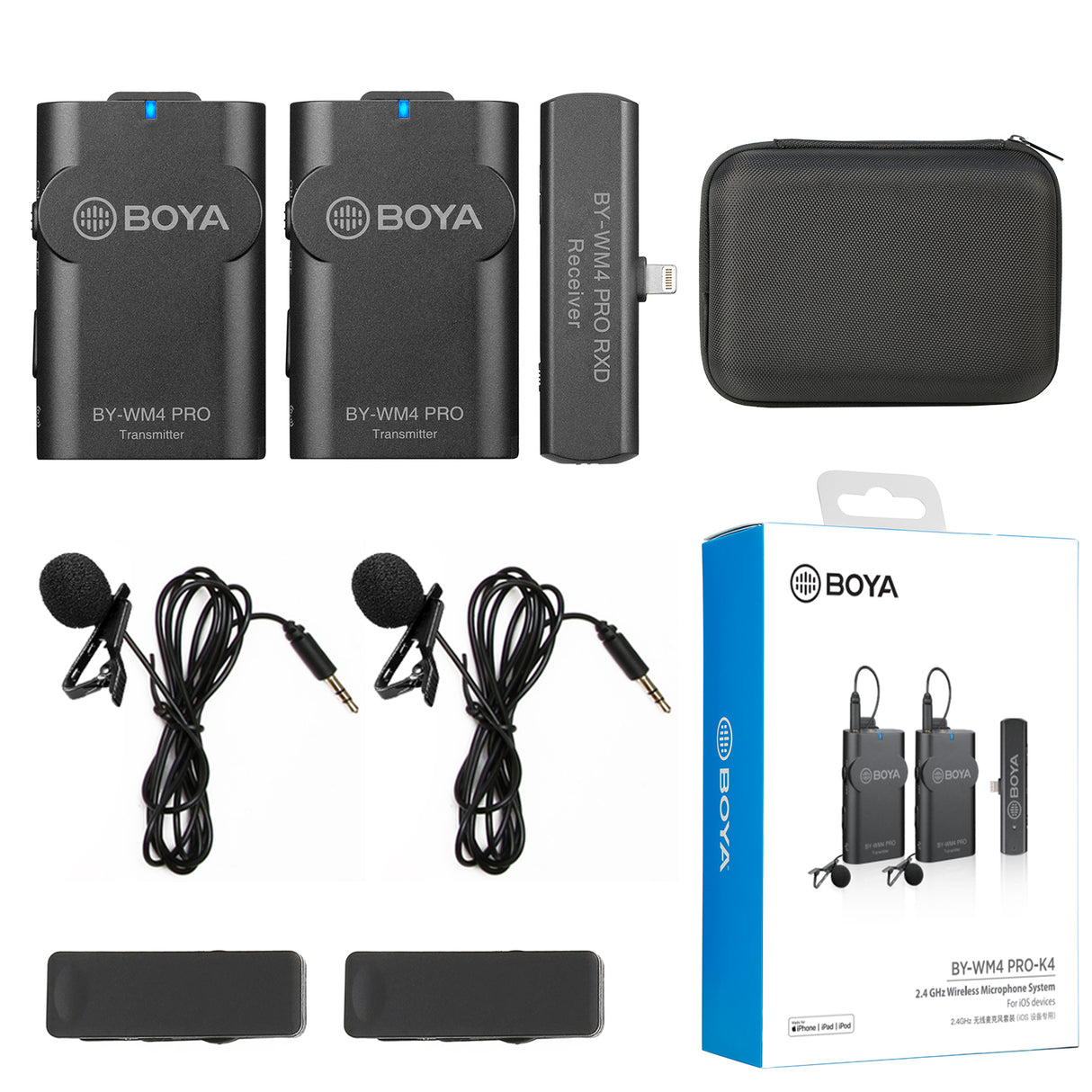 BOYA BY-WM4 PRO Wireless Lavalier Lapel Microphone