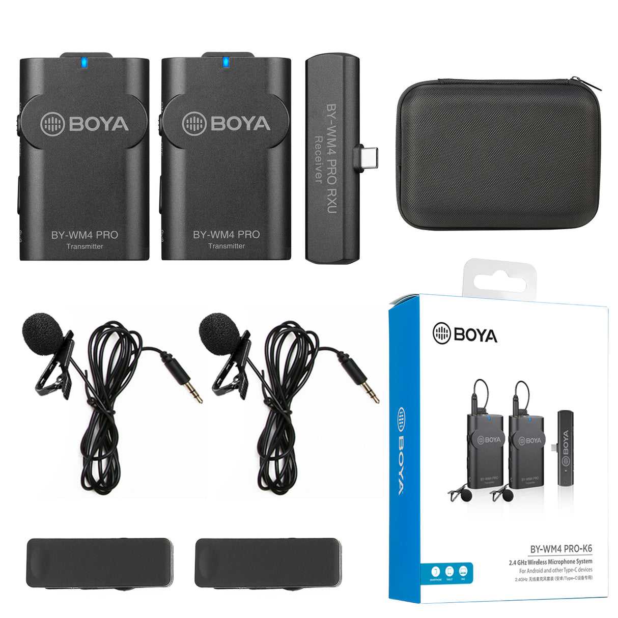 BOYA BY-WM4 PRO Wireless Lavalier Lapel Microphone