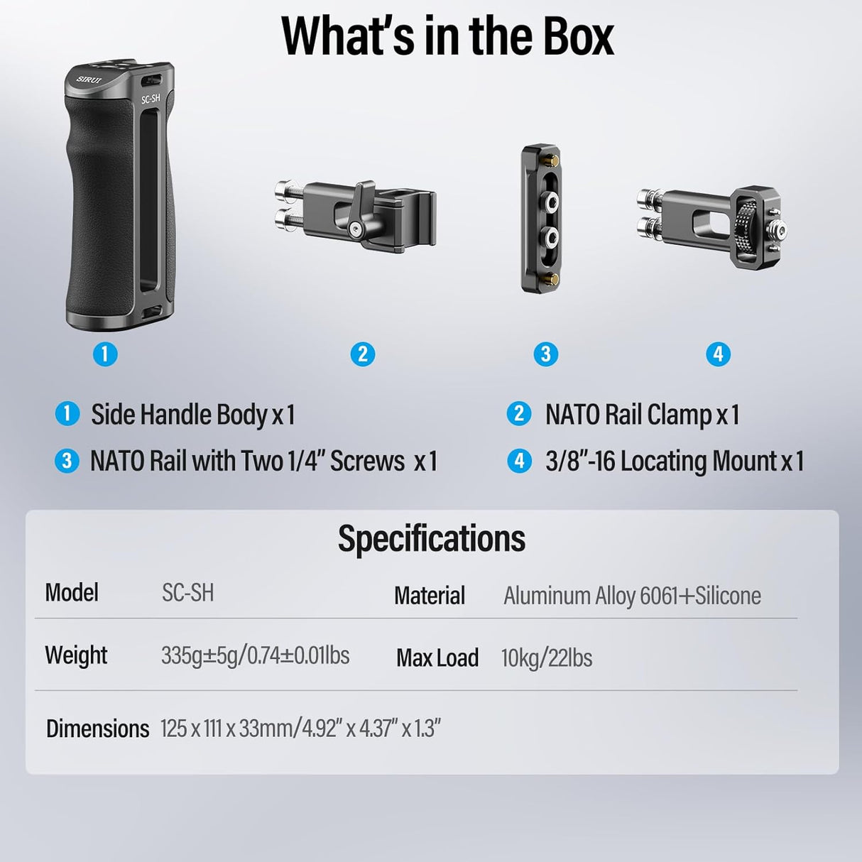 SIRUI Camera Cage Side Handle SC-SH
