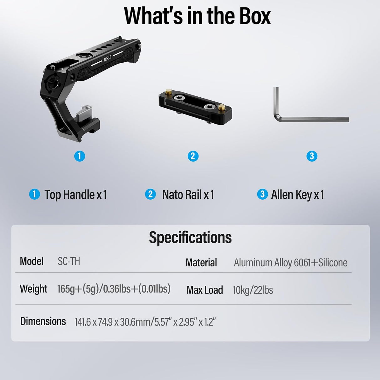 SIRUI Lightweight Silicone Grip SC-TH for Camera Cage