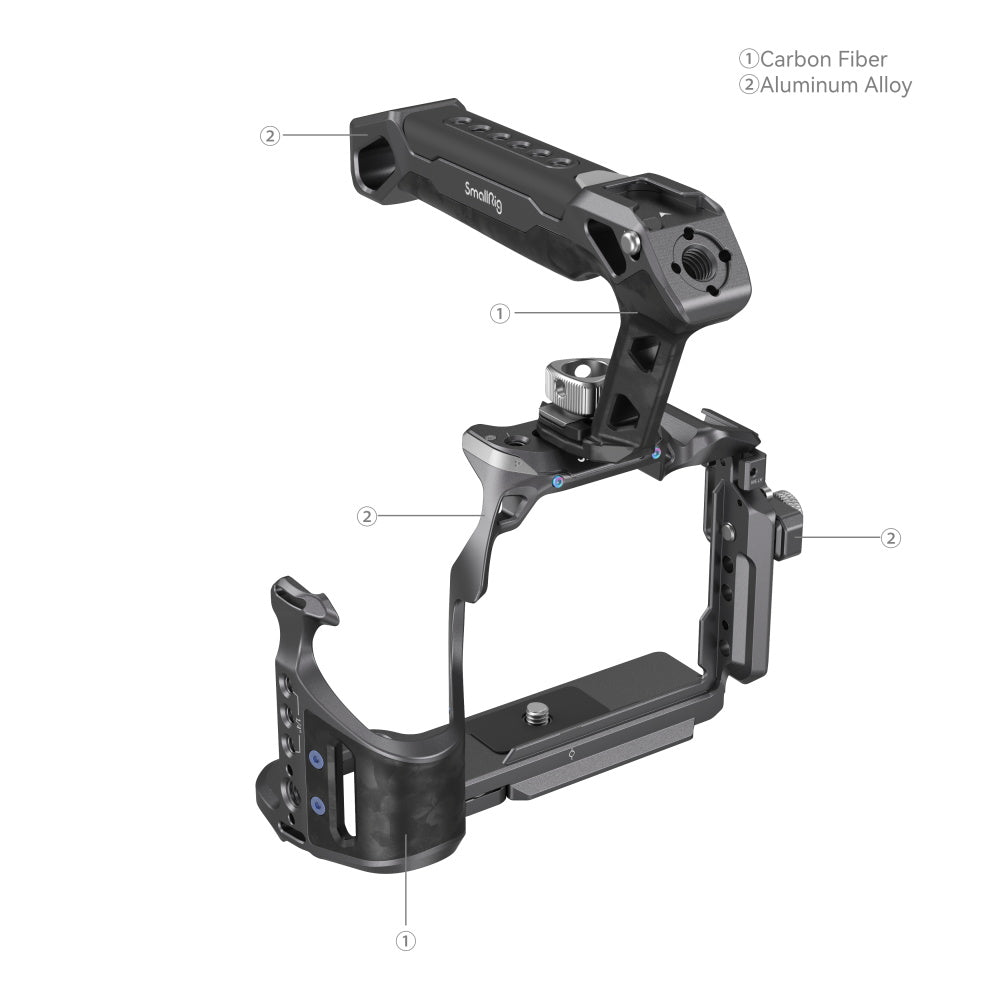SmallRig Basic Cage Kit for Sony Alpha 7R V Alpha 7 IV Alpha 7S III 3708