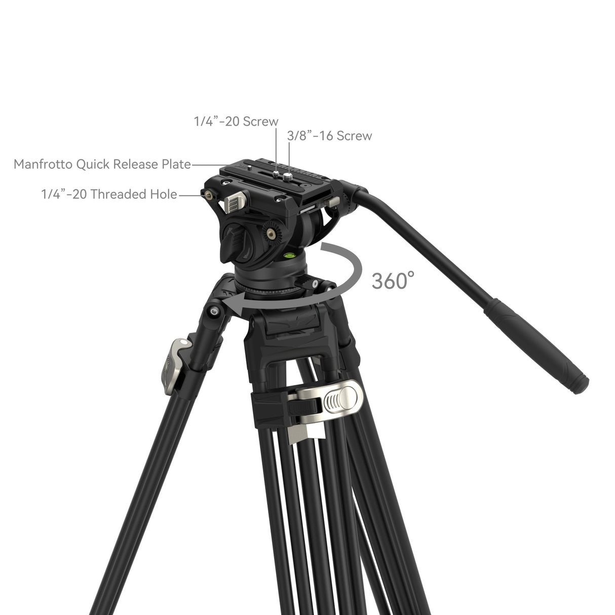 SmallRig FreeBlazer AD-80 Heavy-Duty Aluminum Alloy Tripod Kit