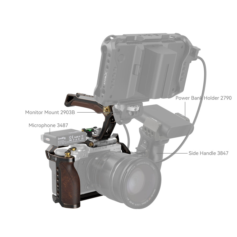 SmallRig Retro Handheld Cage Kit for FUJIFILM X-T5 3872