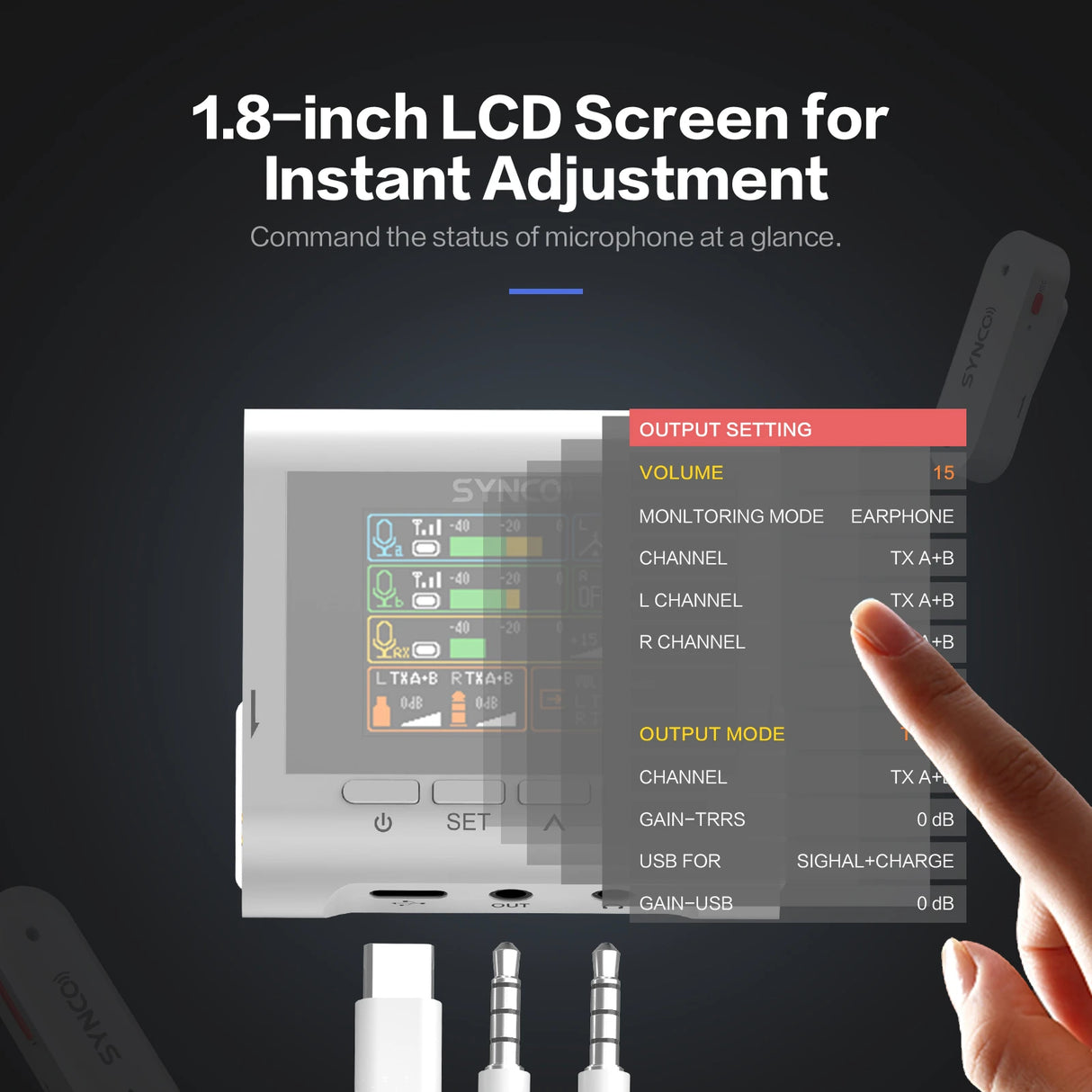 Synco G3 Wireless Lavalier recording microphone