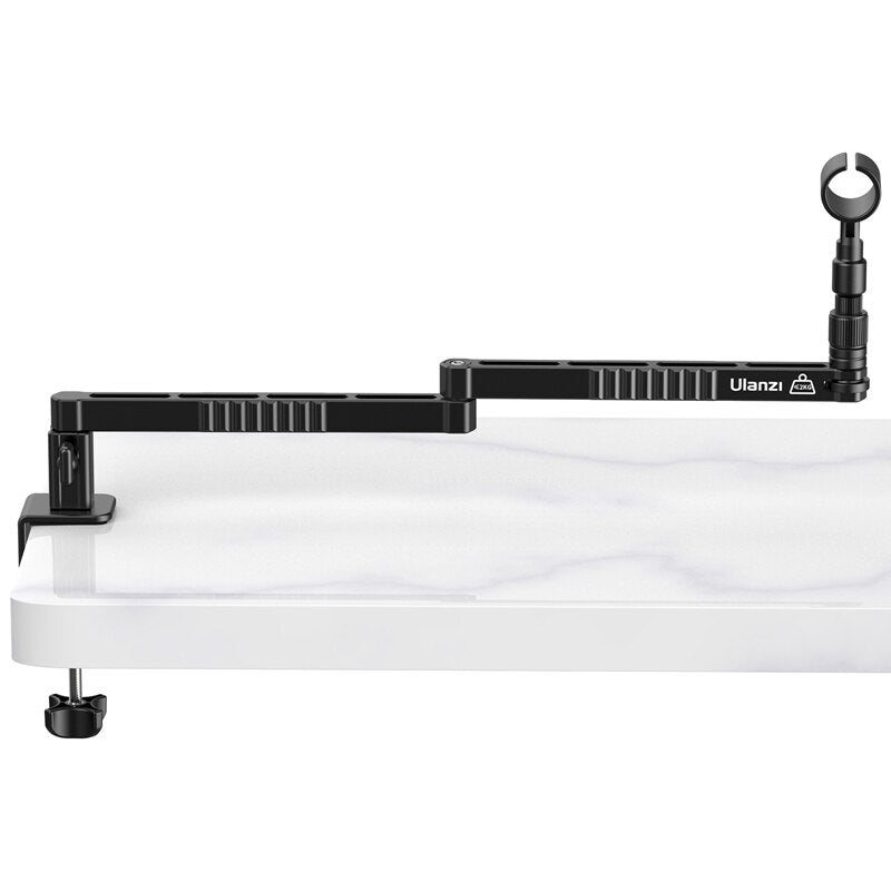 VIJIM LS26 Desktop Low Microphone Stand 360° Adjustable Long Cross Arm