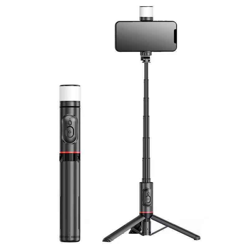 Funsnap Q12S Portable Wireless Bluetooth Phone Telescopic Tripod With Fill Light