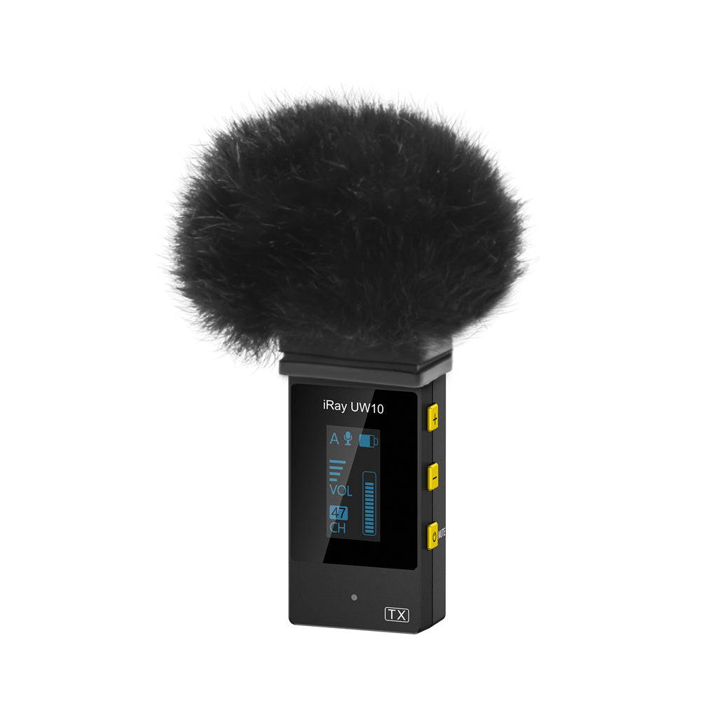 7RYMS iRay UW10 UHF Dual Wireless Lavalier Microphone For Vlogging YouTube Streaming