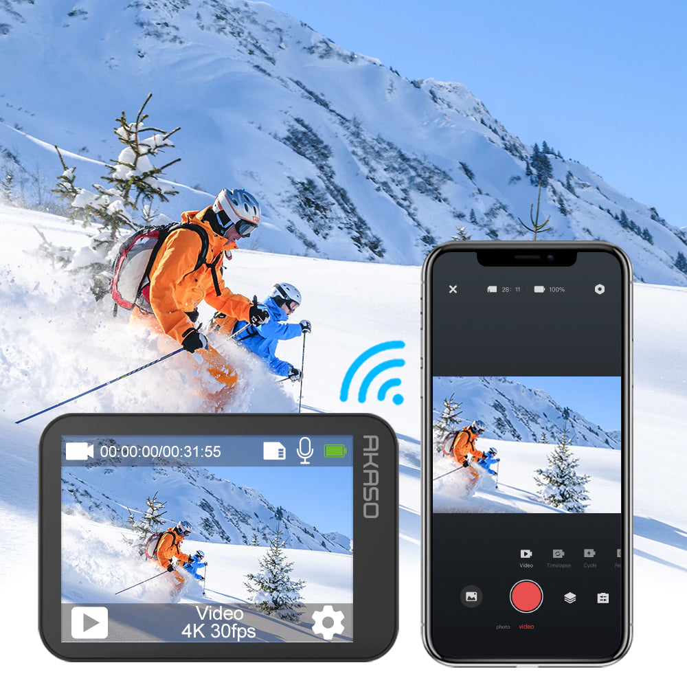 AKASO V50X WiFi Action Camera Native 4K30fps Sport Camera