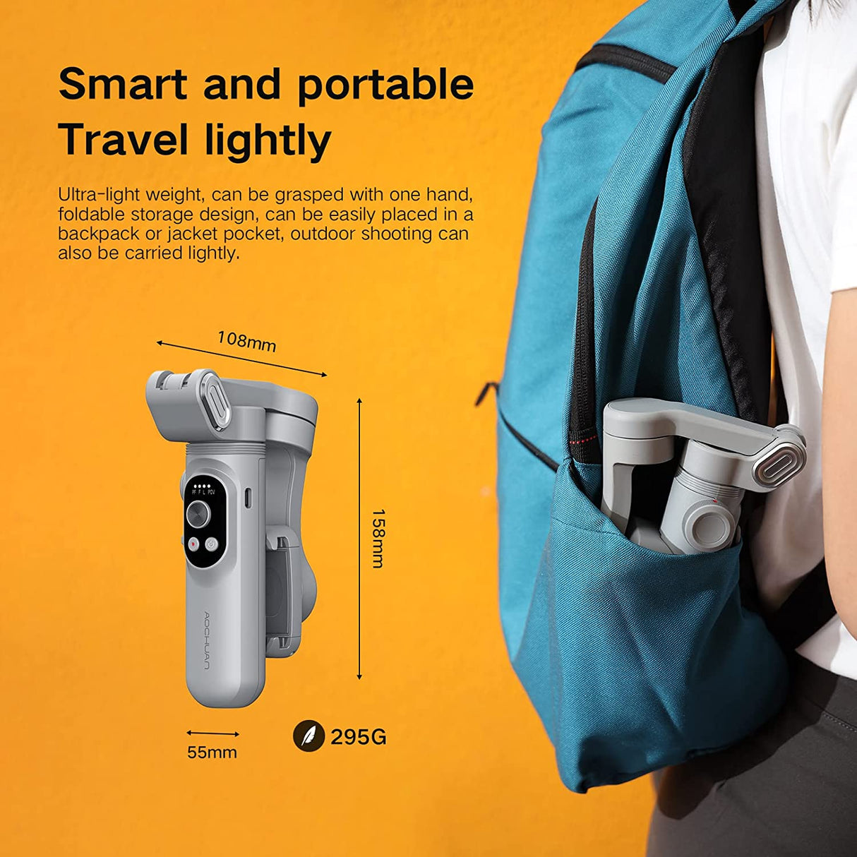 AOCHUAN Smart X Pro Foldable 3-Axis Handheld Gimbal Stabilizer