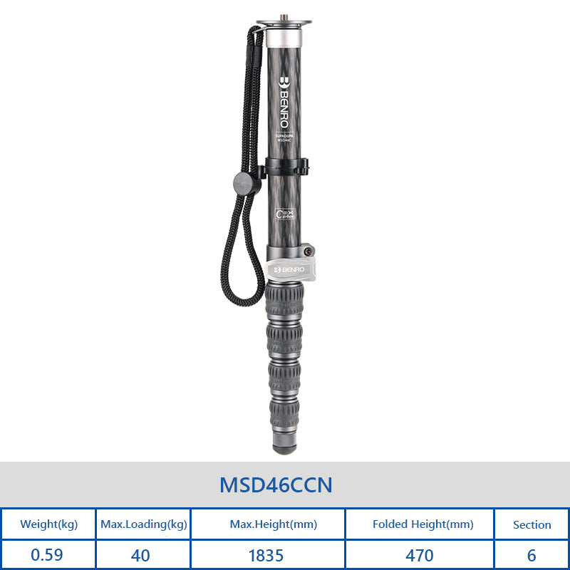 BENRO MSD36CCN/MSD46CCN/MSDPL46CCN Monopod