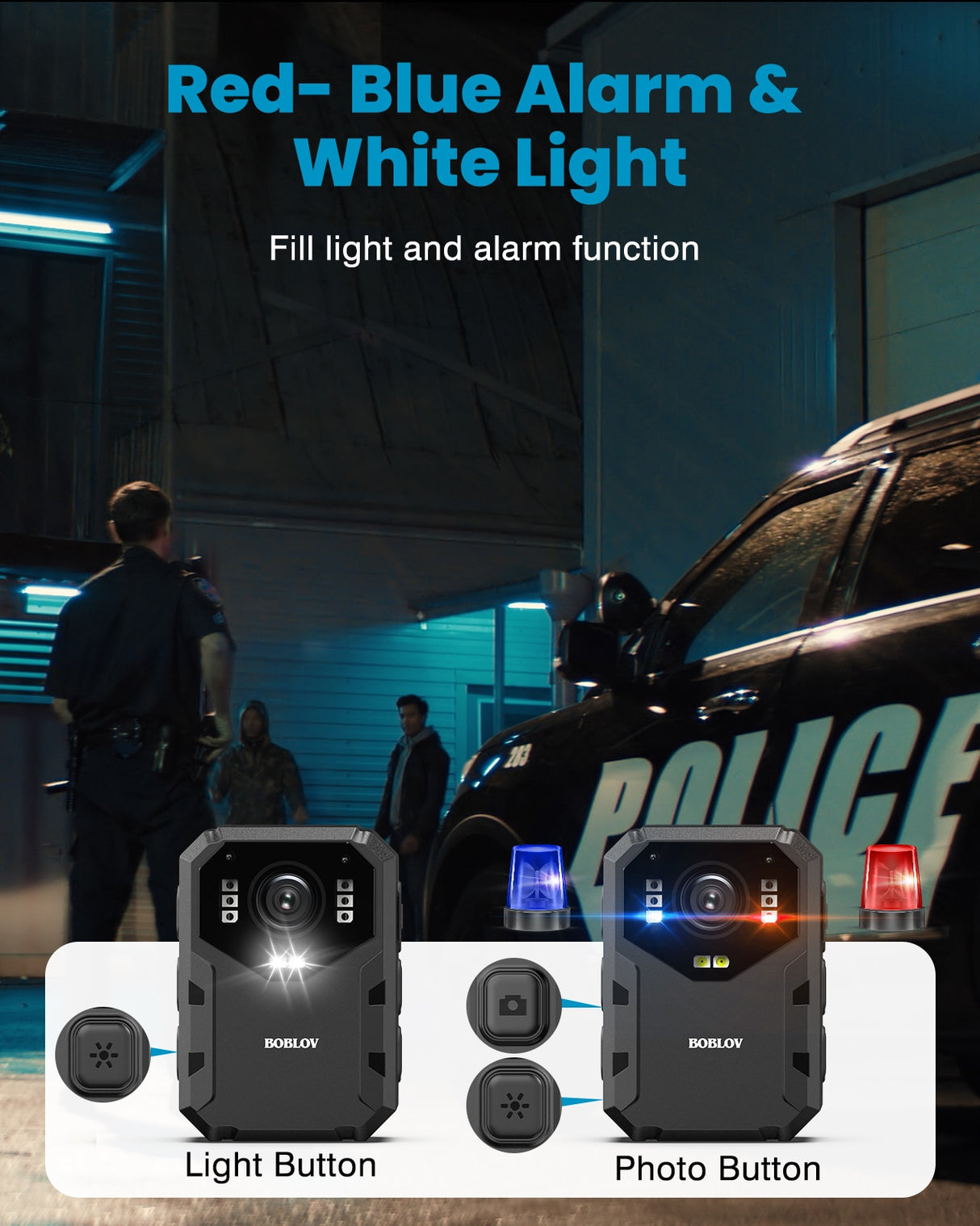 BOBLOV B4K1 128GB 4K Body Mounted Camera