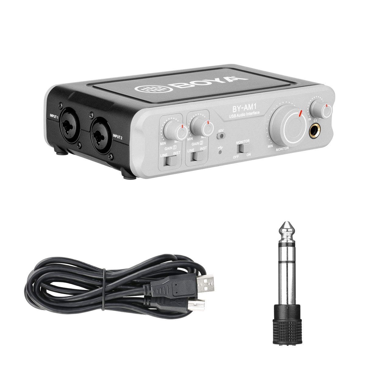 BOYA BY-AM1 Dual-Channel Audio Mixer USB Audio