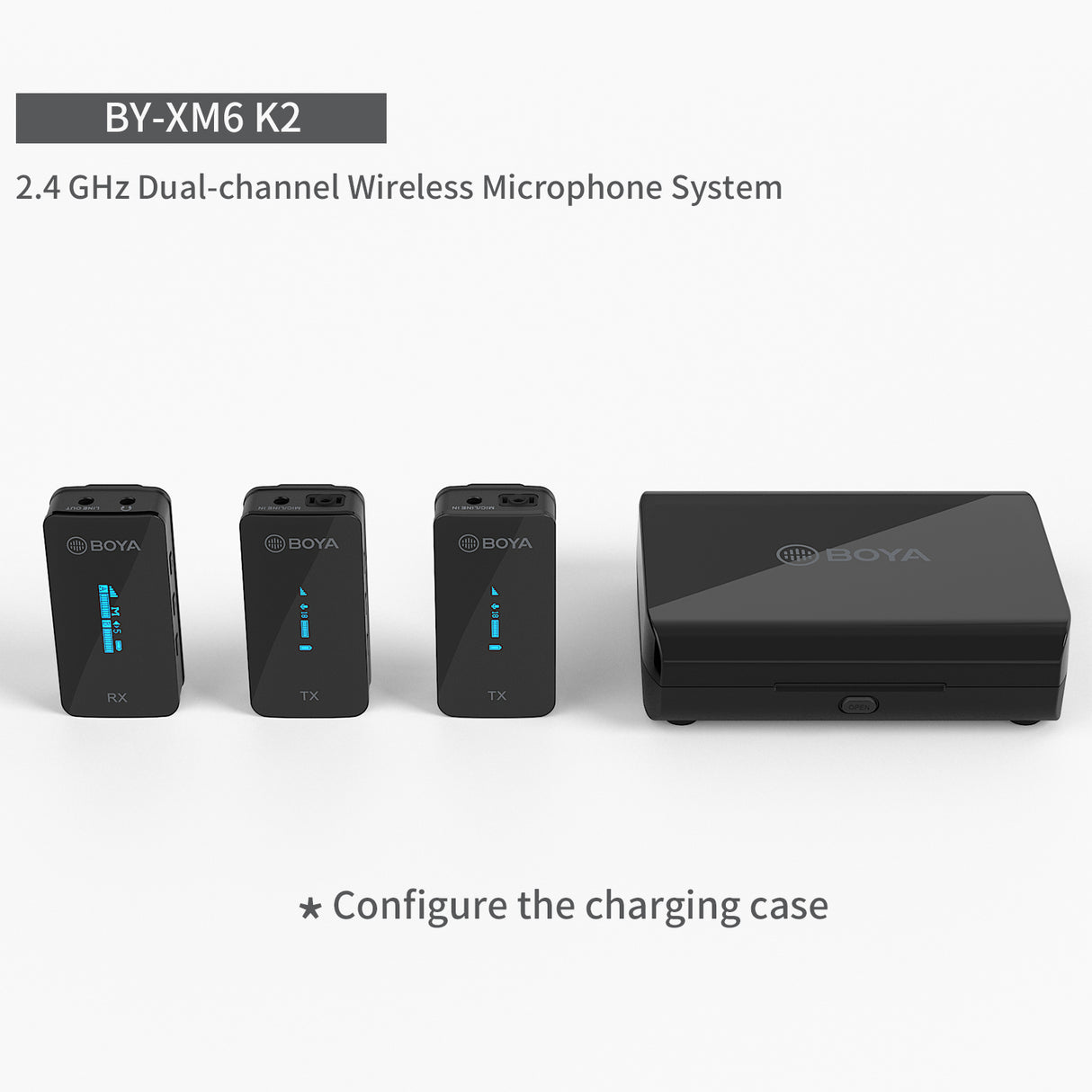 BOYA BY-XM6-K1 K2 Mini Dual-Channel 2.4GHz Wireless Microphone