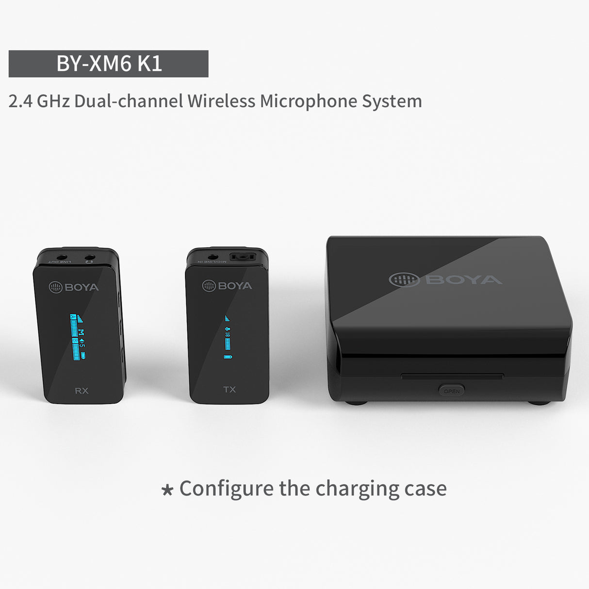 BOYA BY-XM6-K1 K2 Mini Dual-Channel 2.4GHz Wireless Microphone