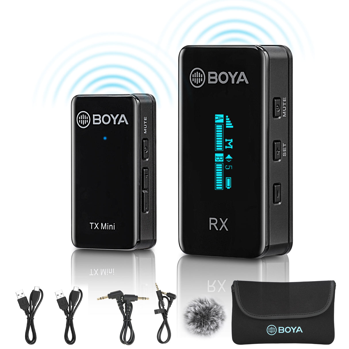 BOYA BY-XM6 S1 S2 Mini Professional Lavalier Lapel Wireless Microphone