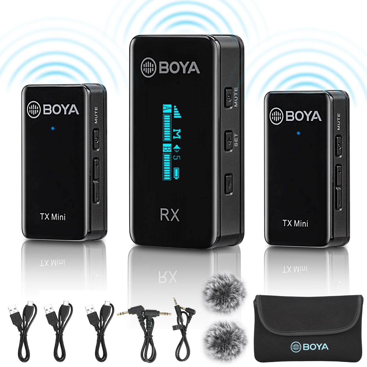 BOYA BY-XM6 S1 S2 Mini Professional Lavalier Lapel Wireless Microphone