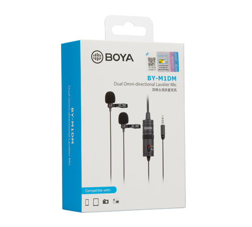 BOYA BY-M1DM 4m Professional Lavalier Condenser Microphone