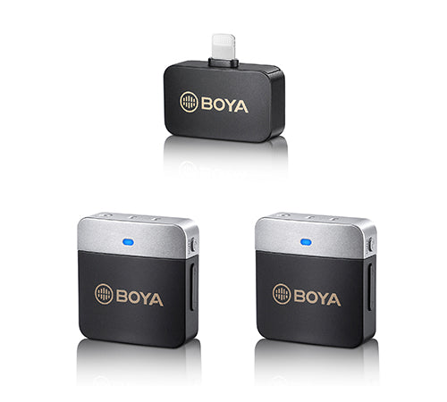 Boya M1V Series 2.4GHz Dual-Channel Wireless Microphone System