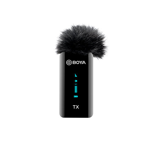 BOYA BY-XM6-K3 K4 Wireless Lavalier Microphone for Apple iOS devices with lightning ports.