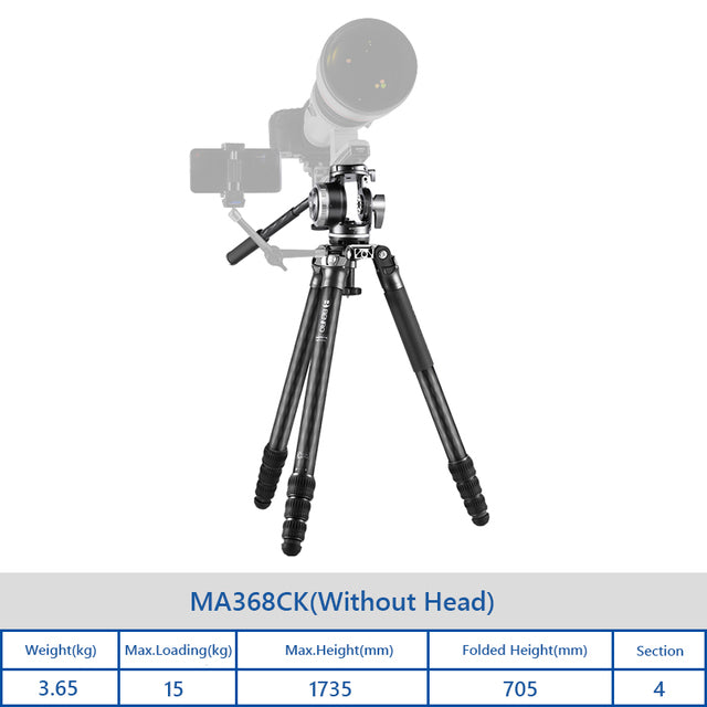 Benro MA368C MA368CK Tripod Professional Carbon Fiber Tripod