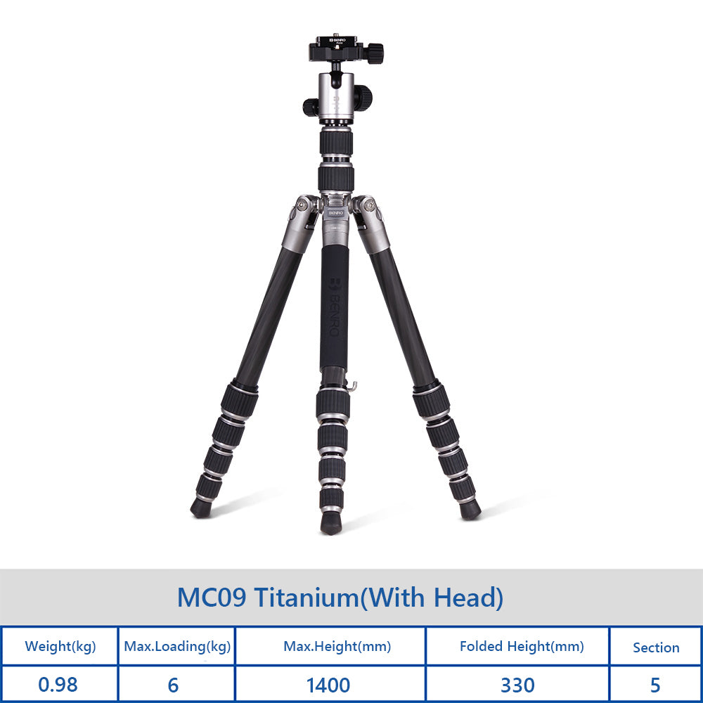 Benro MC09 Portable Travel SLR Camera Tripod