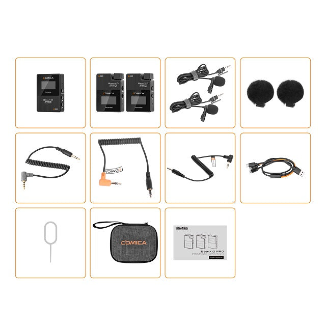 COMICA BoomX-D1 D2 PRO Mini 2.4G Digital Wireless Microphone