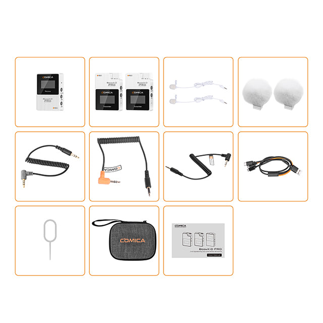 COMICA BoomX-D1 D2 PRO Mini 2.4G Digital Wireless Microphone
