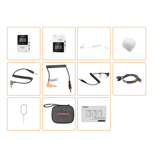 COMICA BoomX-D1 D2 PRO Mini 2.4G Digital Wireless Microphone