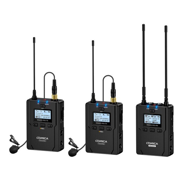 Comica -CVM-WM200 PRO UHF Metal Dual-channel Wireless Microphone