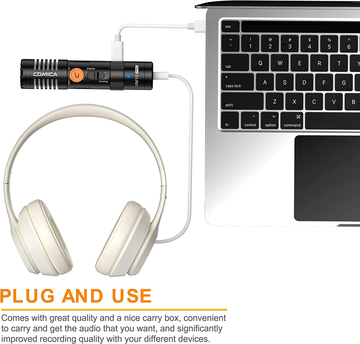 COMICA VM10 PRO Mini Cardioid Digital shotgun Microphone