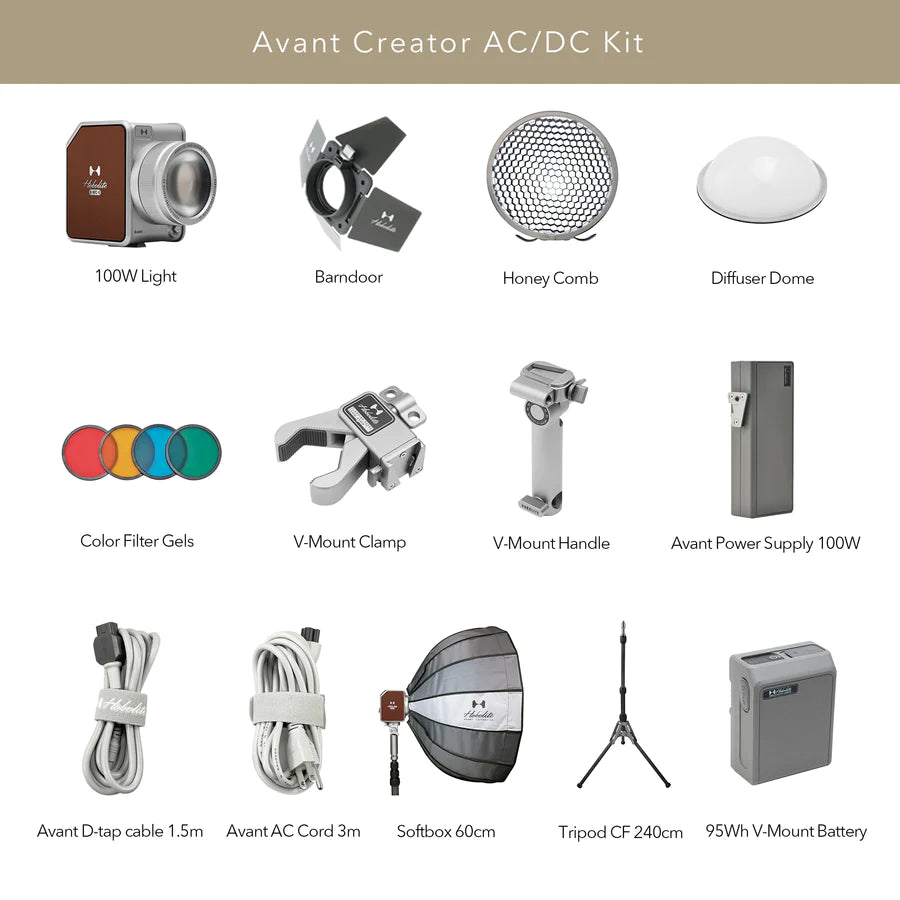 HOBOLITE Avant 100W Bi-Color Portable photographic LED light for video studio