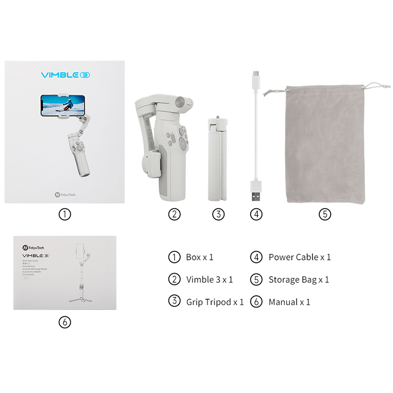 Feiyu New Vimble3 Portable And Foldable Handheld 3-Axis Gimbal