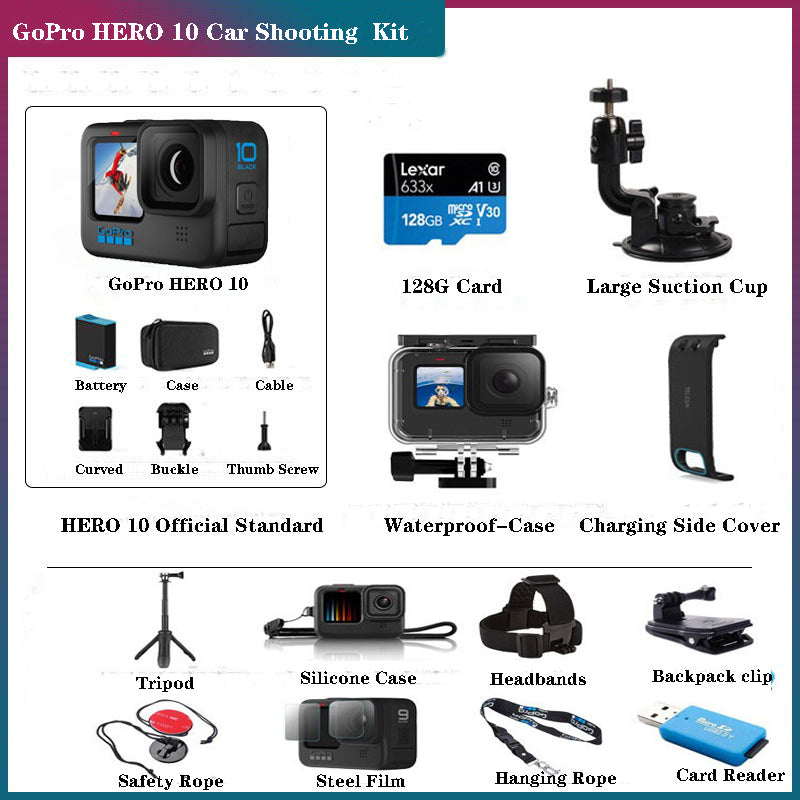 GoPro HERO 10 Black 5.3K 60FPS 4K 120FPS Action Camera