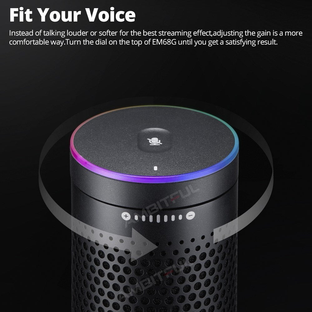 Godox EM68 EM68G RGB USB Condenser Microphone