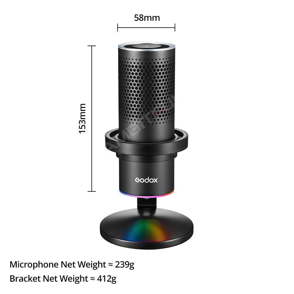 Godox EM68X RGB USB Condenser Microphone