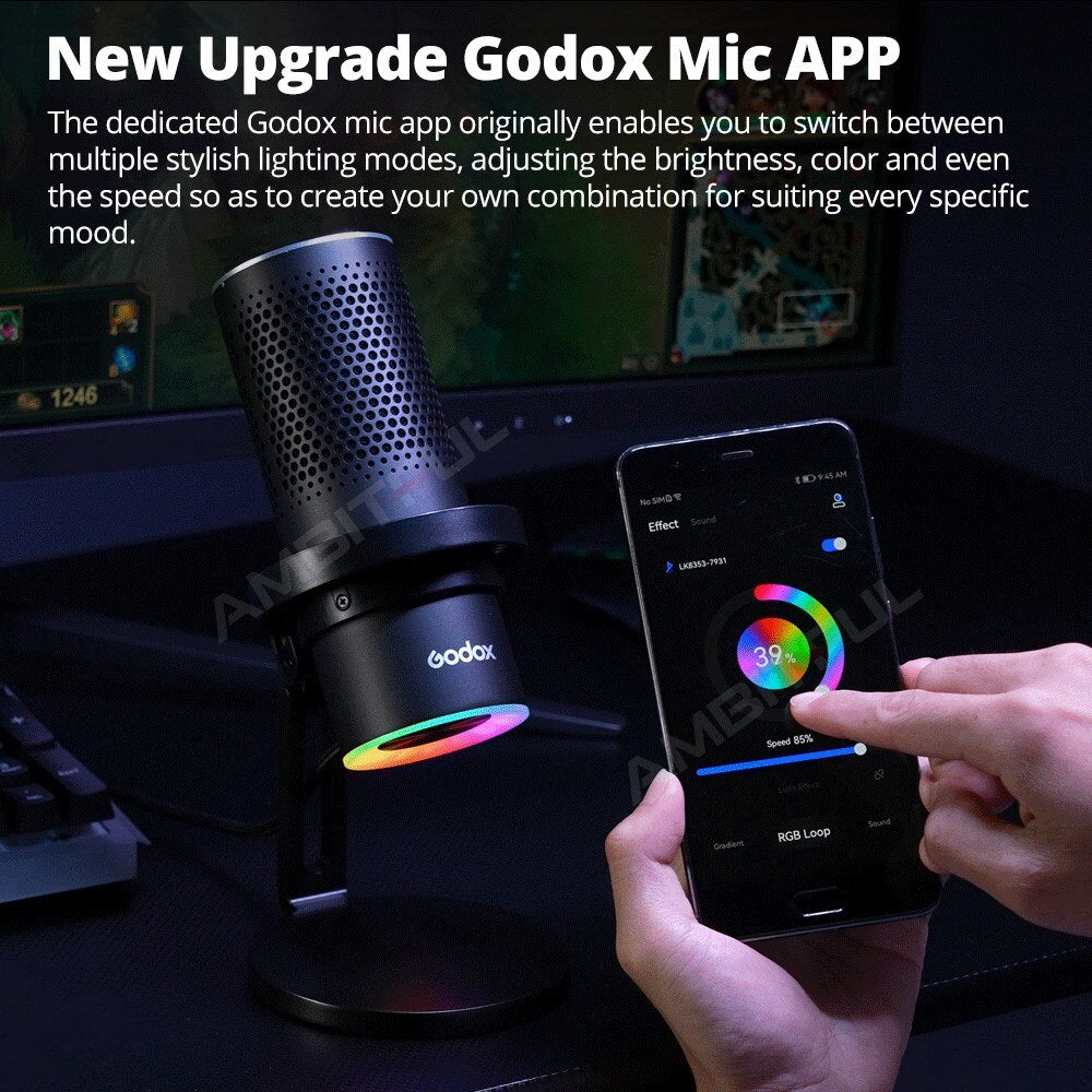 Godox EM68X RGB USB Condenser Microphone