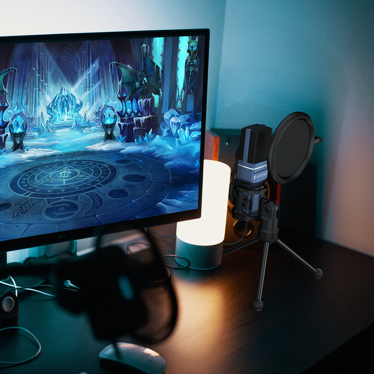 Yanmai SF-777 USB Condenser Cardiodid Studio Streaming Microphone Set