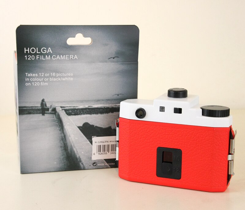 Holga 120GCFN White/Red Medium Format Film Camera