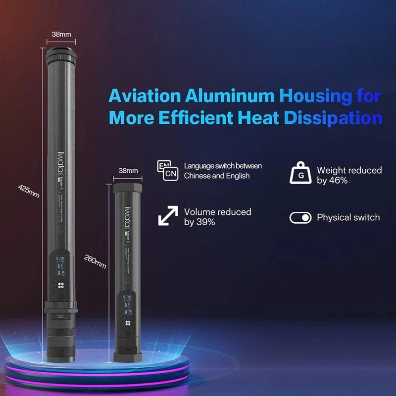 IWATA Master S RGB Lamp Tube Pavotube LED Handheld Photography Light