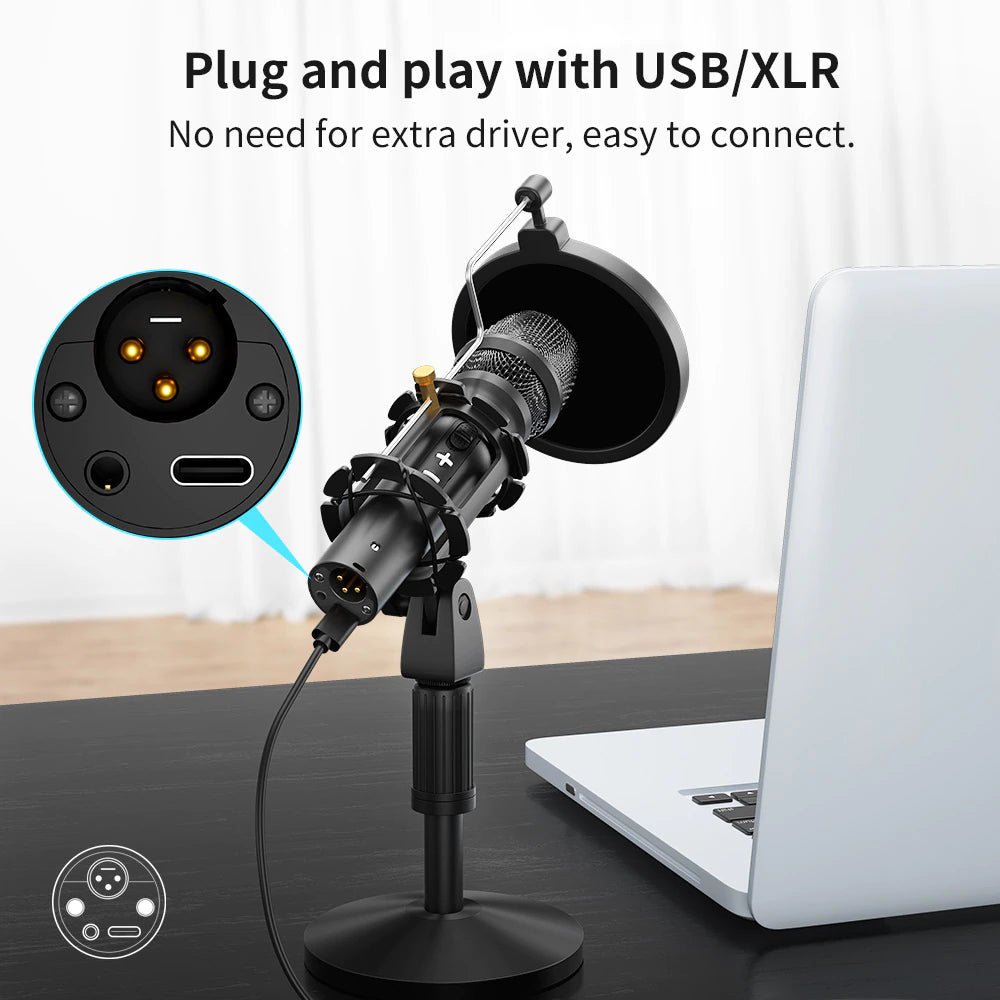 MAONO HD300T 300S USB/XLR Dynamic Broadcast Microphone