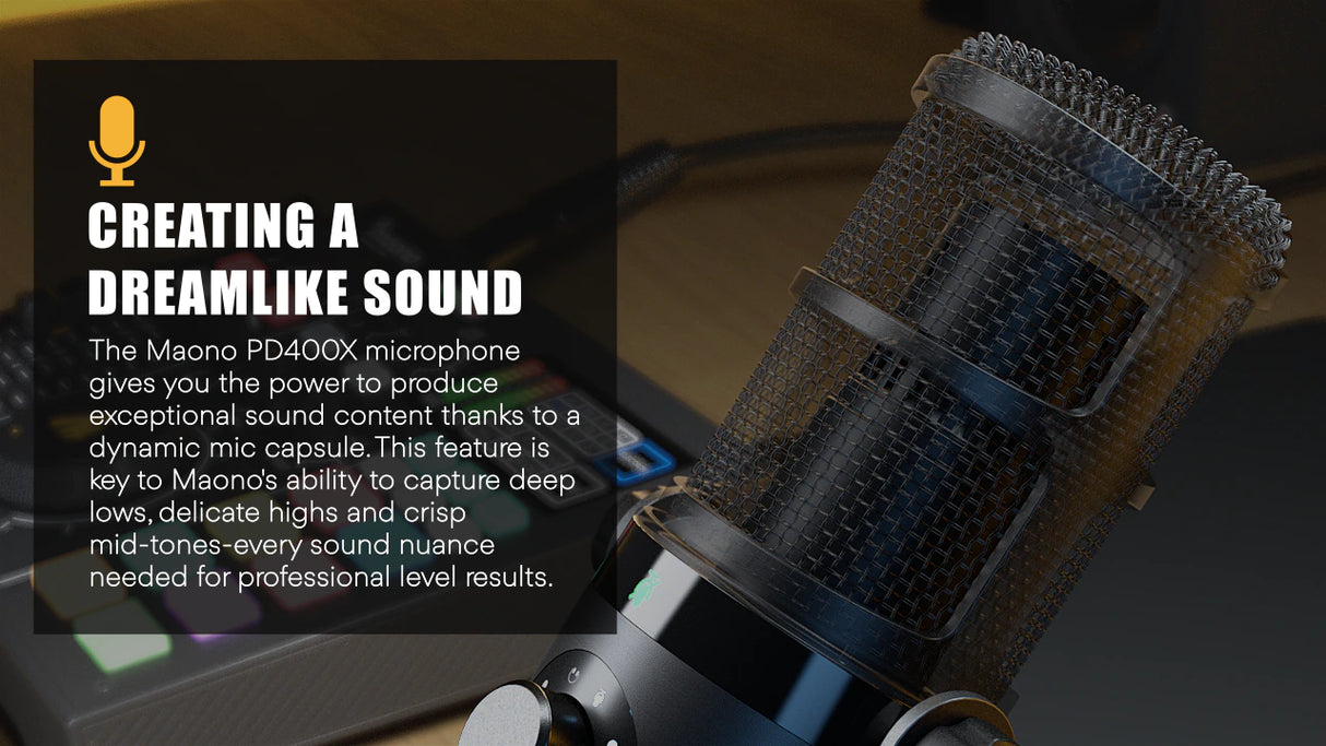 Maono PD400X Dynamic Usb Microphone