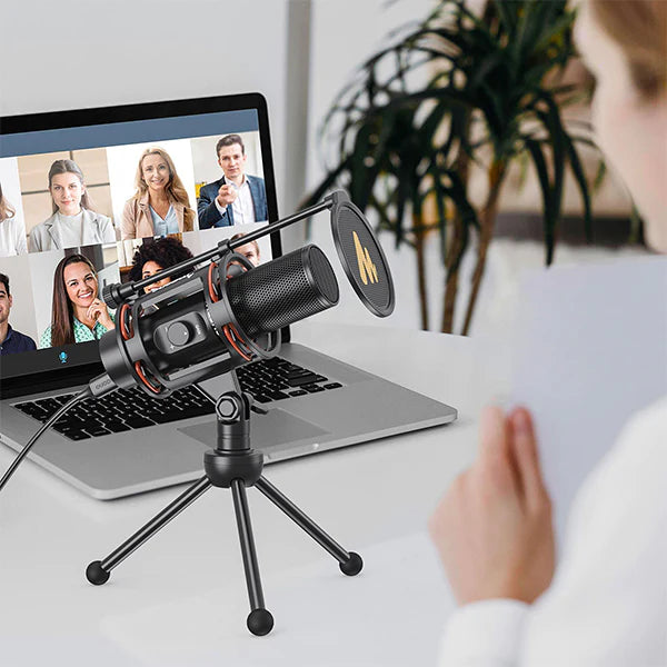 MAONO PM471 Condenser Cardioid Desktop USB Microphone For Podcasting Streaming YouTube