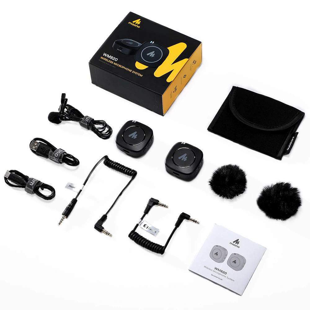 MAONO WM820 A1 Compact Wireless Microphone System