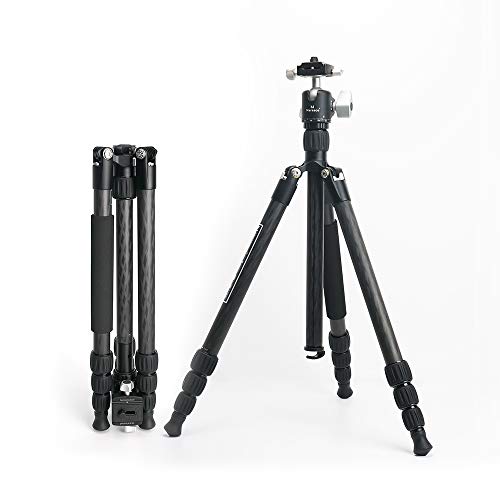 Marsace ET-1541T Carbon Fiber Camera Portable Travel Tripod Kit