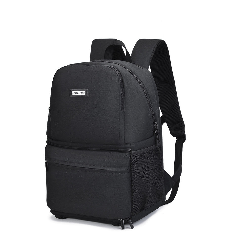 CADEN D39 Black Large Capacity Laptop DSLR Backpack
