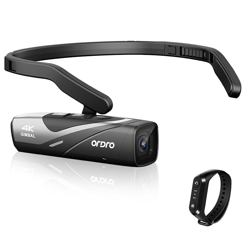 Ordro EP8 4K 60fps Head Wearable Vlog Video Camera