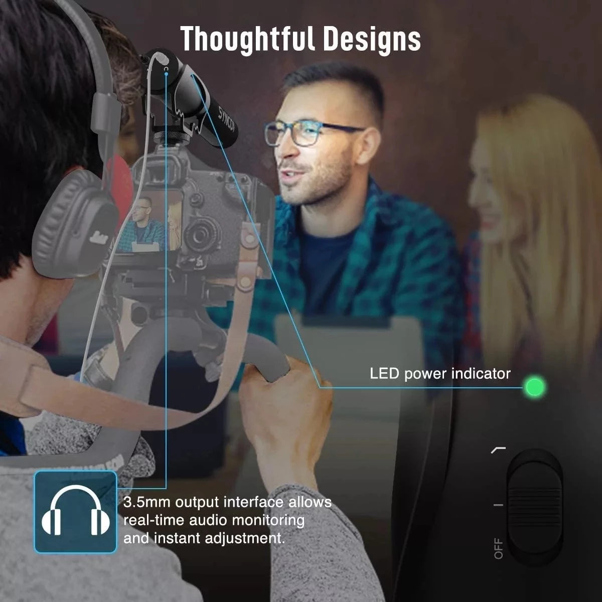 SYNCO Mic-M3 On-Camera Shotgun Mic Video Microphone