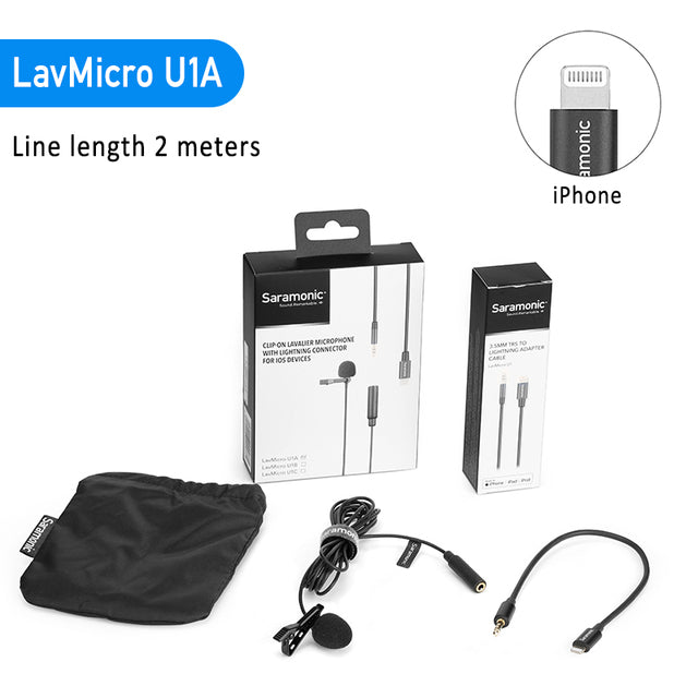 Saramonic LavMicro Omnidirectional Lavalier Microphone