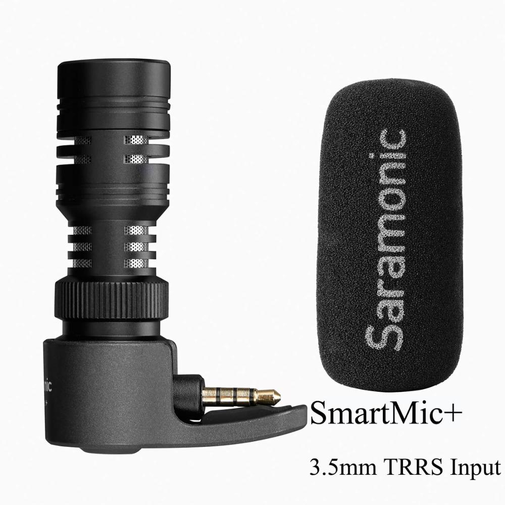 Saramonic SmartMic+ Directional Microphone for smartphone,tablets with 3,5mm TRRS headphone connector