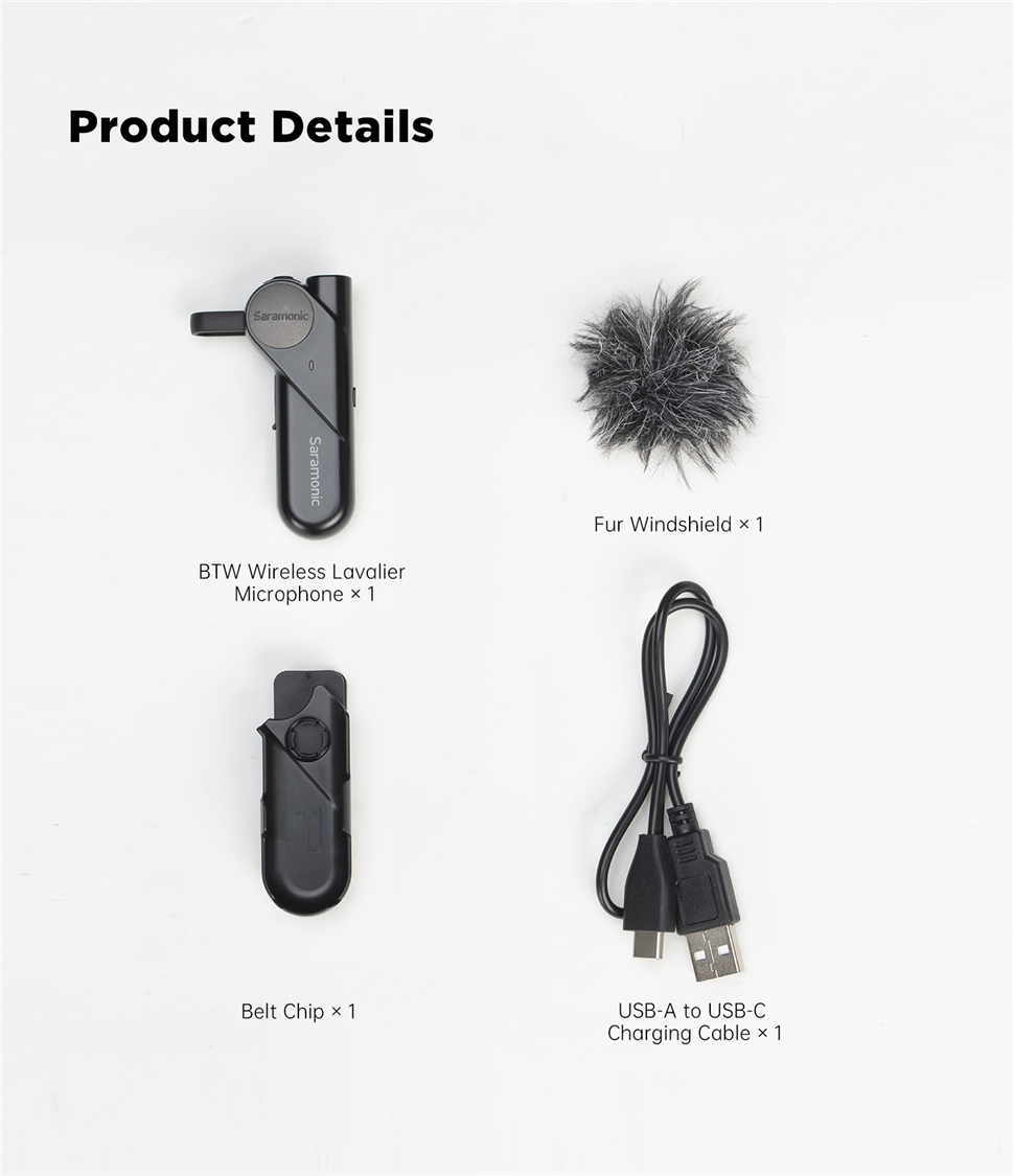 Saramonic SR-BTW Bluetooth Wireless Lavalier Microphone